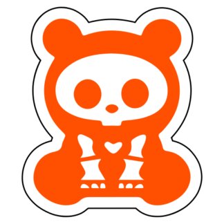 X-Ray Panda Sticker (Orange)